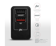 Axagon ACU-QS24, QC & SMART 24W, 2x USB-A, QC3.0/AFC/FCP + 5V/1.2A - 1353454 - zdjęcie 6